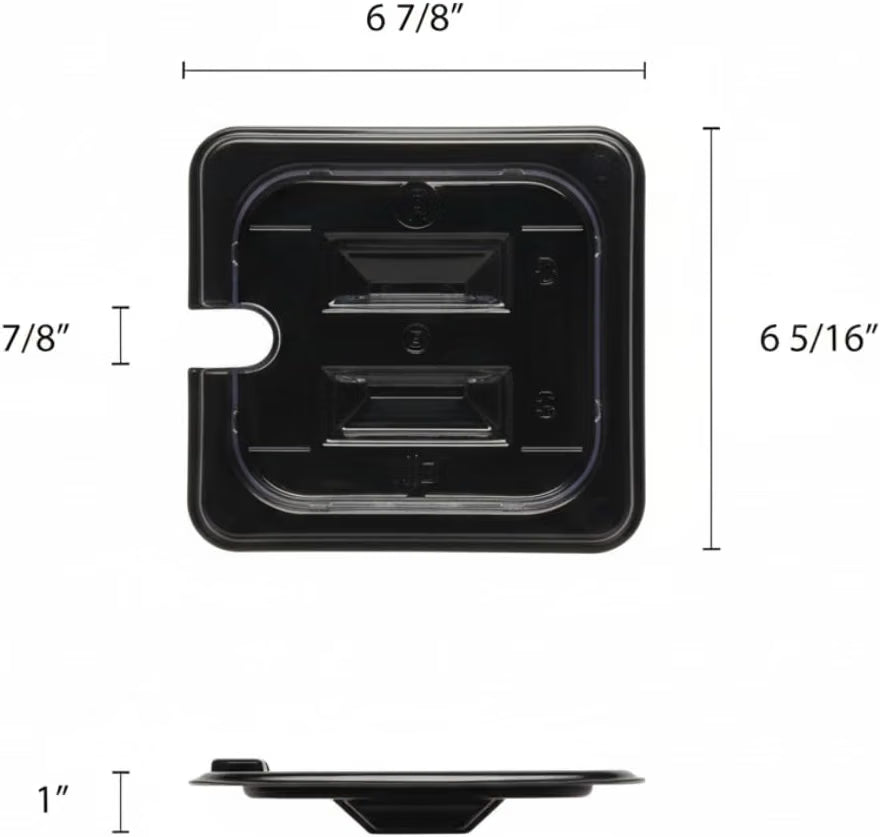 Solid Polycarbonate Food Pan Lid - Food Storage Container Cover Restaurant Commercial Hotel Pans Cover for Food Prep Fruits Vegetables Beans Corns