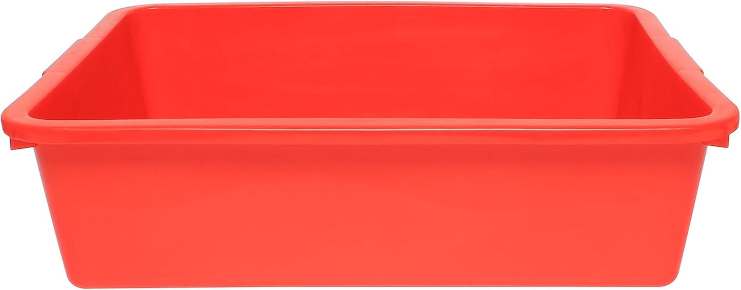 Utility Kitchen Bus Box/Tub/Bin with Outer Lips - Heavy Duty Plastic Restaurant Tub/Dish Washing Box Wash Basin Tub for Kitchen Home Restaurants