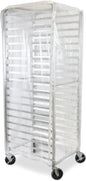 Durable Clear Plastic Cover for 20 Tier Bun Pan Sheet Rack 28 x 23 x 61 - Heavy Duty Plastic Sheet Pan Rack Cover with Zippers Sheet Pan Rack Cover for Home Kitchen Restaurant Bakery