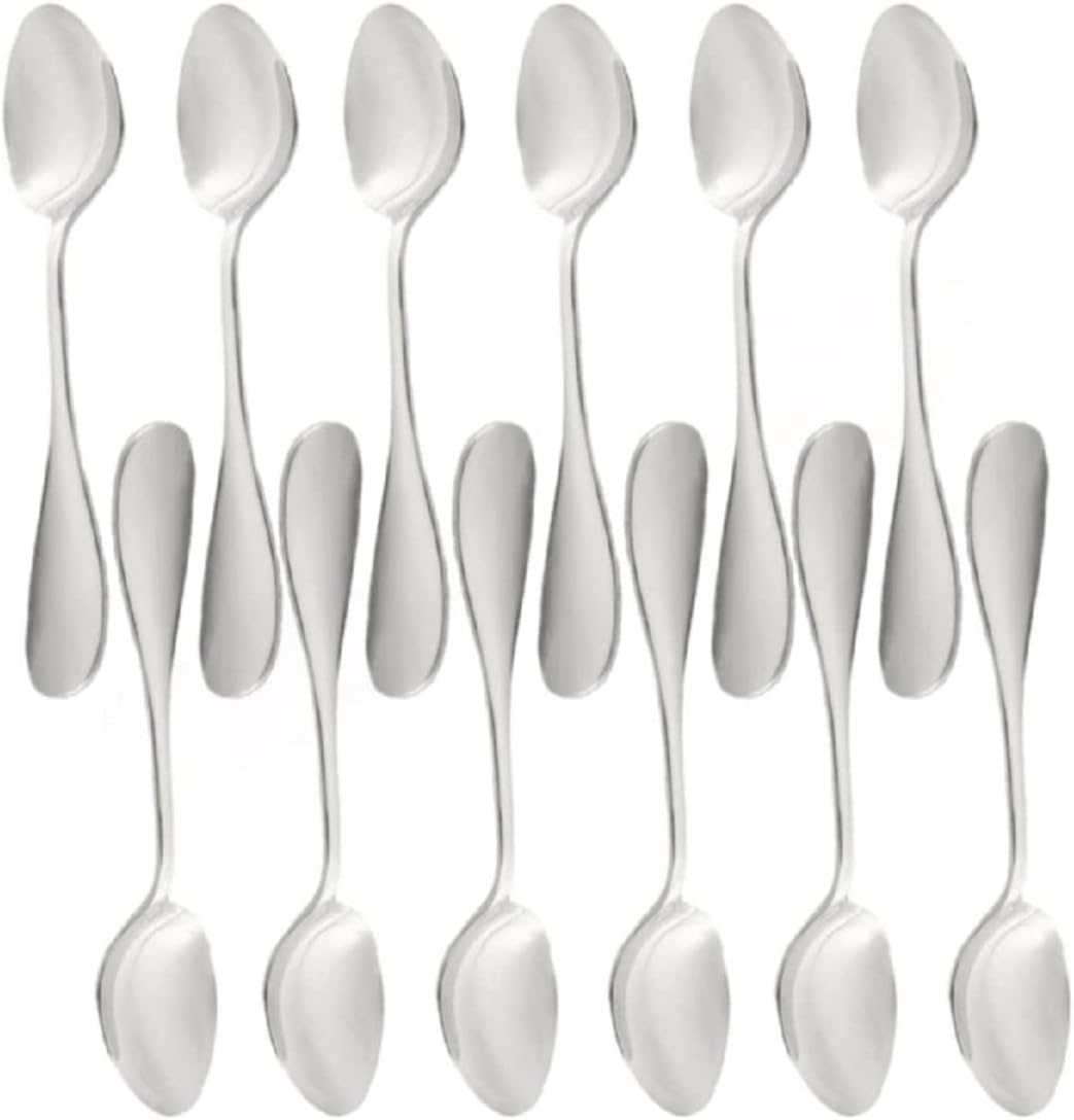 Set of 12 Stainless Steel York - Stainless Steel Silverware Flatware Cutlery Kitchen Tableware Set for Home and Restaurant