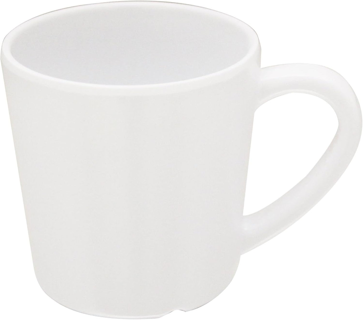 7 oz Mug/Cup Melamine Set of 12- Dishwasher Safe Break-Resistant Coffee Cup Set Reusable Plastic Cup for Latte Cappuccino Cocoa Hot Tea Mocha Home Cafe Restaurants