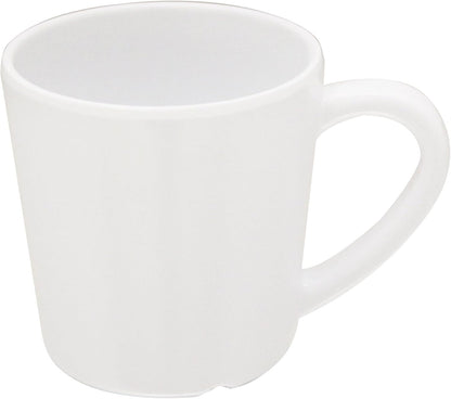 7 oz Mug/Cup Melamine Set of 12- Dishwasher Safe Break-Resistant Coffee Cup Set Reusable Plastic Cup for Latte Cappuccino Cocoa Hot Tea Mocha Home Cafe Restaurants