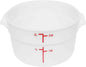 Round Food Storage Container Polypropylene - Commercial Food Storage Containers Meal Prep Containers Reusable Food Containers for Pantry Kitchen Storage Organization