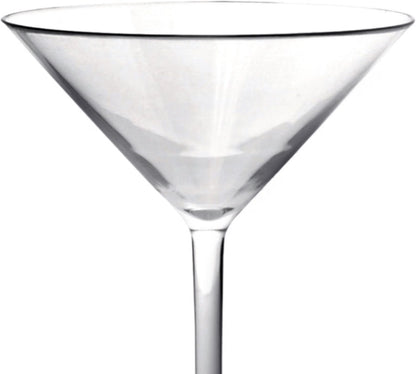 8 oz Martini Glass Polycarbonate Clear Color- Stemware Beverage Plastic Drinking for Bar Martini Cosmopolitan Manhattan Gimlet Pisco Sour Reusable Party Cup Drinkware