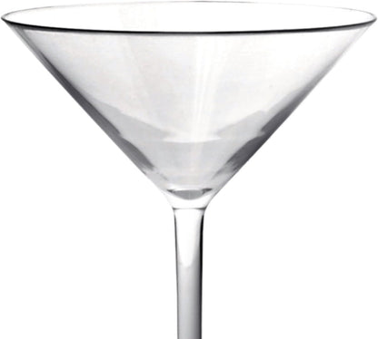 8 oz Martini Glass Polycarbonate Clear Color- Stemware Beverage Plastic Drinking for Bar Martini Cosmopolitan Manhattan Gimlet Pisco Sour Reusable Party Cup Drinkware