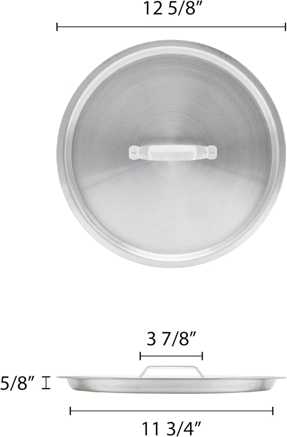 Aluminum 3.5mm Thickness Sauté Pan and Aluminum Cover - Cooking Pan Chef Cooking Pan Frying Pan Skillet for Home and Restaurant Cookware NSF Certified Dishwasher Safe