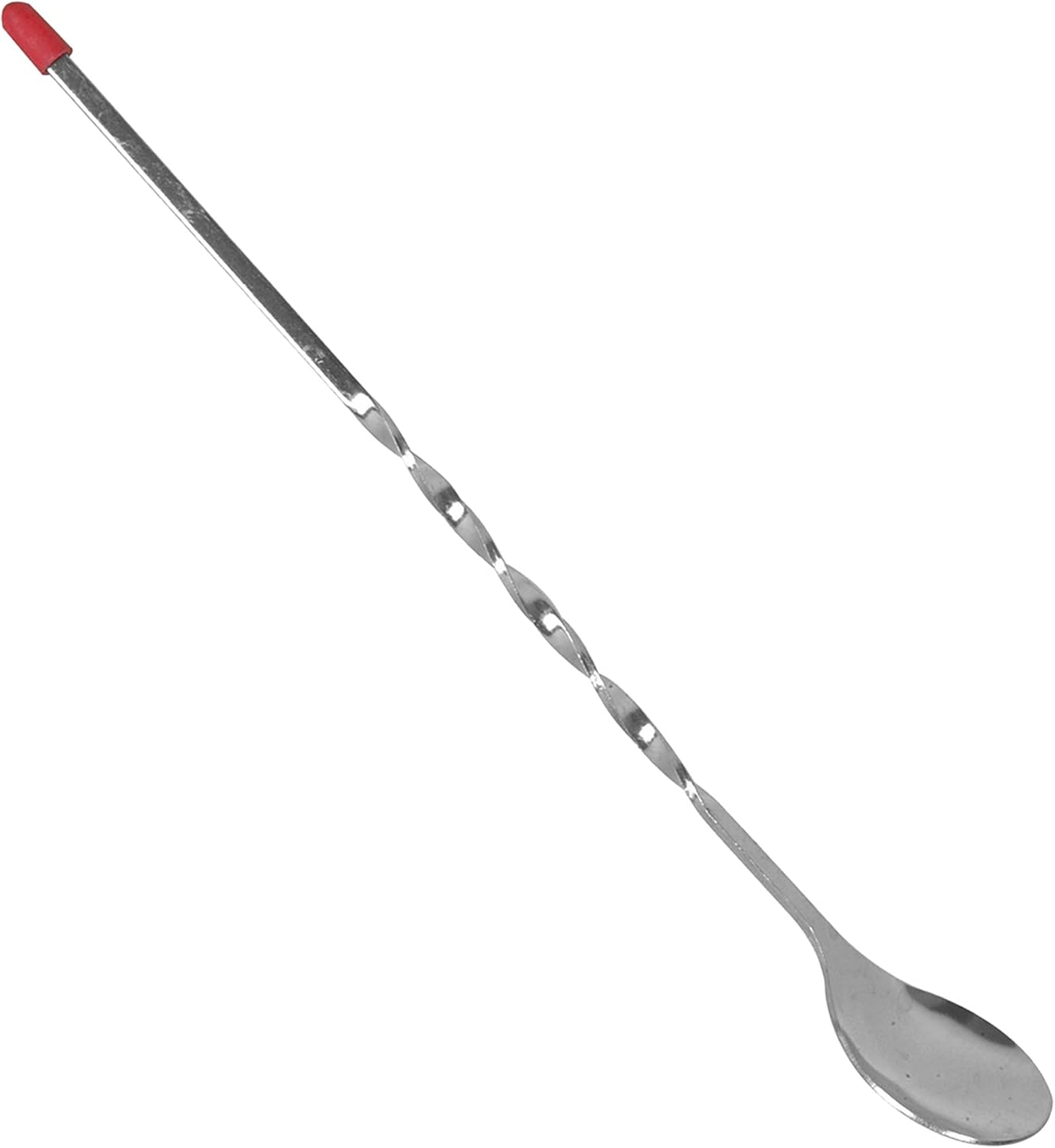 11" Stainless Steel Cocktail Bar Mixing Spoons Set of 2- Long Stirring Spoons Mixing Spoons Bar Spoon Spiral Pattern Cocktail Mixing Stirrers for Drink Bar Cocktail Shaker Spoon