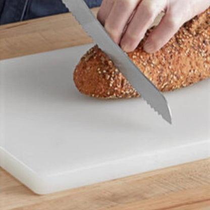 Utility Cutting Board White Color Plastic- Thick Non-Skid Plastic Chopping Board Cutting Board for Kitchen Meat Vegetables Fruits Home Restaurants Dishwasher Safe