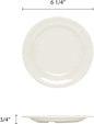San Marino Round Plates Melamine Set of 12- Dishwasher Safe Break-Resistant Reusable Plates Kitchen Plates Dinnerware Appetizer Plates Serving Plate