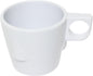 7 oz Stacking Cup Melamine Set of 12- Dishwasher Safe Break-Resistant Coffee Cup Set Reusable Plastic Cup for Latte Cappuccino Cocoa Hot Tea Mocha Home Cafe Restaurants