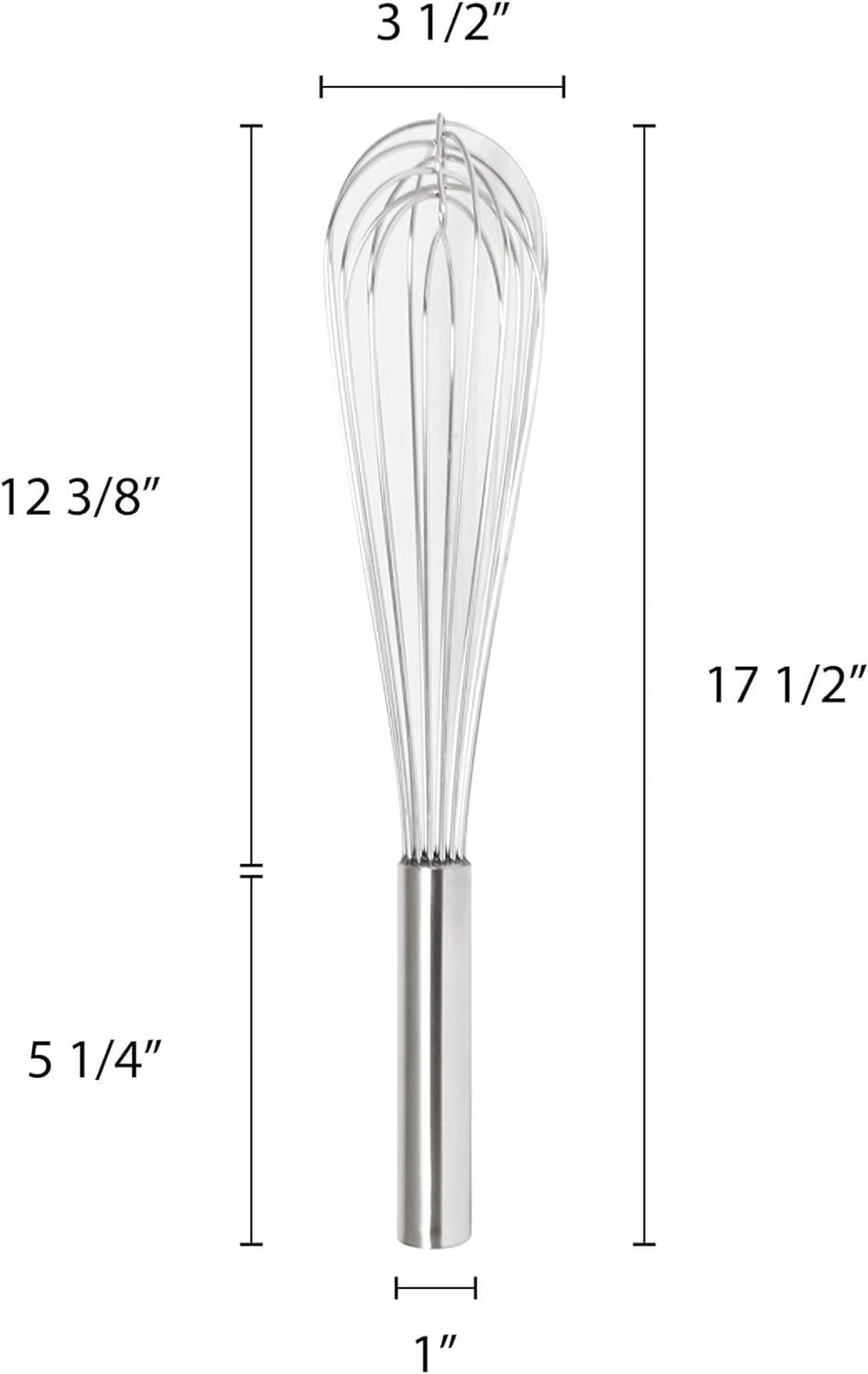 Stainless Steel Whip/Whisk - Kitchen Wire Whisk Kitchen Whisk Balloon for Whisking Beating Blending Ingredients and Mixing Sauces Whisk for Cooking