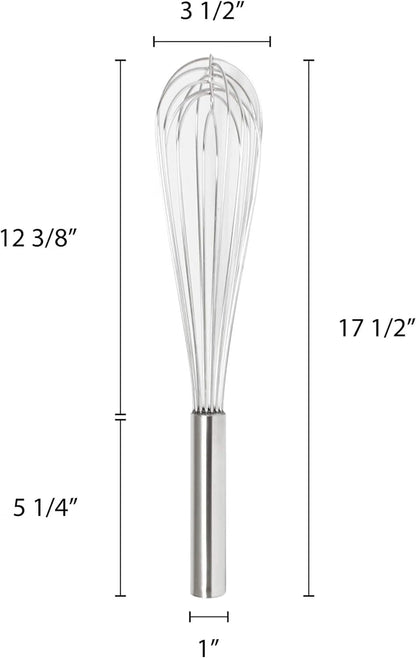 Stainless Steel Whip/Whisk - Kitchen Wire Whisk Kitchen Whisk Balloon for Whisking Beating Blending Ingredients and Mixing Sauces Whisk for Cooking