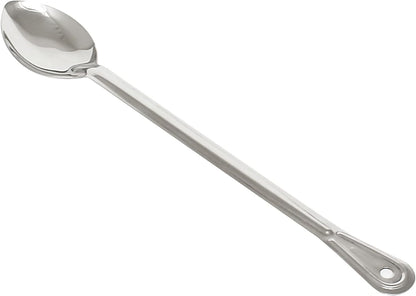 Extra Long Basting Spoon Stainless Steel 1.5 mm Thickness Heavy-Duty- Basting Spoon Utensil Spoon for Mixing Stirring Cooking & Serving Kitchen Accessories Restaurants Home