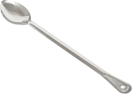 Extra Long Basting Spoon Stainless Steel 1.5 mm Thickness Heavy-Duty- Basting Spoon Utensil Spoon for Mixing Stirring Cooking & Serving Kitchen Accessories Restaurants Home