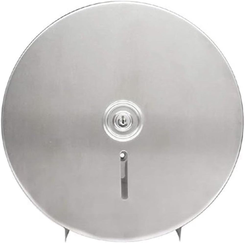 10-1/2" x 4-1/2" Stainless Steel Jumbo Roll Toilet Tissue Dispenser - Wall Mount Stainless Steel 9 Inch Roll Toilet Paper Holder Bath Tissue Dispenser Lock Key