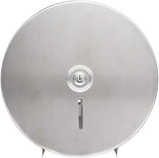 10-1/2" x 4-1/2" Stainless Steel Jumbo Roll Toilet Tissue Dispenser - Wall Mount Stainless Steel 9 Inch Roll Toilet Paper Holder Bath Tissue Dispenser Lock Key