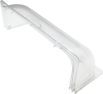 21-1/9" x 14-1/4" x 7-1/3" Roll Top Chafer Cover Opens on both ends Clear Color- Food Pan Cover Pastry Cover Display Cover Serving Platter Cover Clear Food Pan Cover