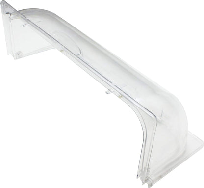 21-1/9" x 14-1/4" x 7-1/3" Roll Top Chafer Cover Opens on both ends Clear Color- Food Pan Cover Pastry Cover Display Cover Serving Platter Cover Clear Food Pan Cover