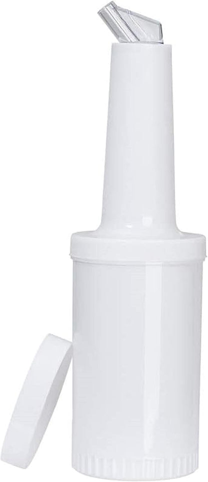 Pour and Store Fruit Juice and Liquor Pour Bottles  Set of 3- Juice Pouring Bottle Containers Bar Pour Bottles Plastic Juice Pour Bottles Plastic Barware for Bars & Event