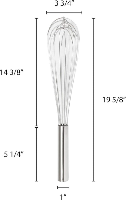 Stainless Steel Whip/Whisk - Kitchen Wire Whisk Kitchen Whisk Balloon for Whisking Beating Blending Ingredients and Mixing Sauces Whisk for Cooking