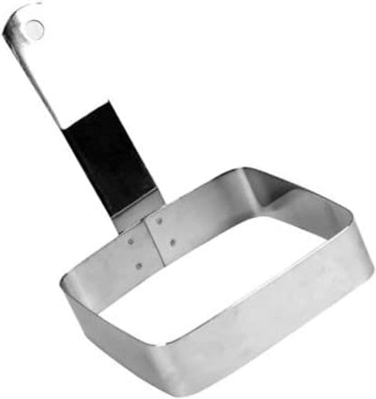 4”x 4” Stainless Steel Square Egg Ring- Ring Mold Shaper Egg Cooking Rings Pancake Mold Frying Eggs and Omelet Egg English Muffins Pancake Cooking Griddle