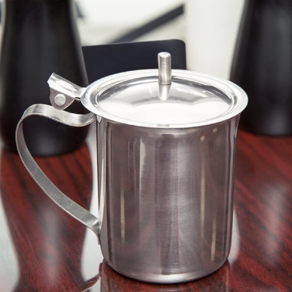 10 oz. Stainless Steel Creamer Server Set of 2- for Milk Coffee Cream Salad Dressing Maple Syrup Sugar Espresso Machine for Restaurant Cafes Home Used