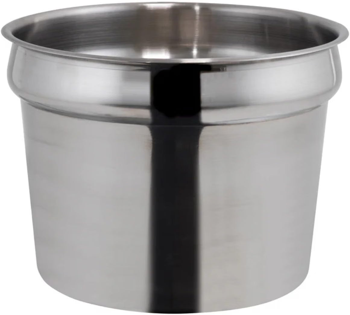 Stainless Steel Vegetable Inset Pan - for Soup Warmer and Soup Chafer Soup Pot Soup Station Applicable for Kitchen Hotel Catering Restaurant Buffet Parties Banquets