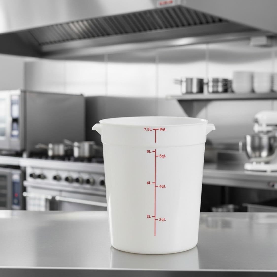 Round Food Storage Container Polypropylene - Commercial Food Storage Containers Meal Prep Containers Reusable Food Containers for Pantry Kitchen Storage Organization