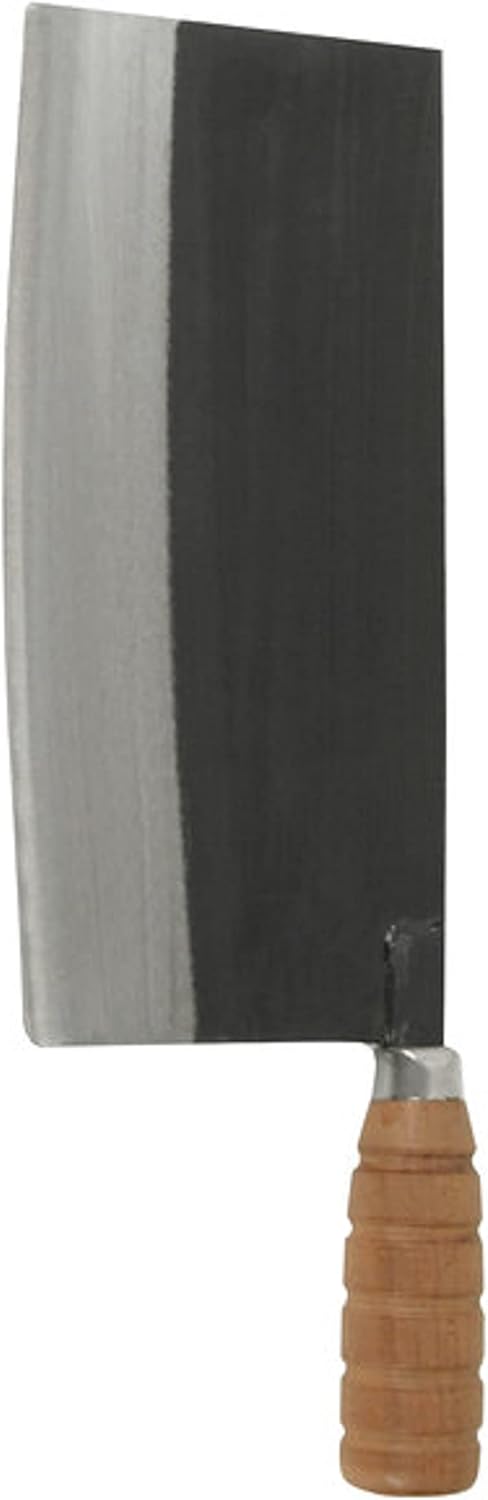 Cast Iron Ping Knife/Cleaver with Wooden Handle- Meat Cleaver Knife Bone Chopper for Butcher Slicing Vegetables Butcher Chopper Kitchen Knife for Home Kitchen and Restaurant