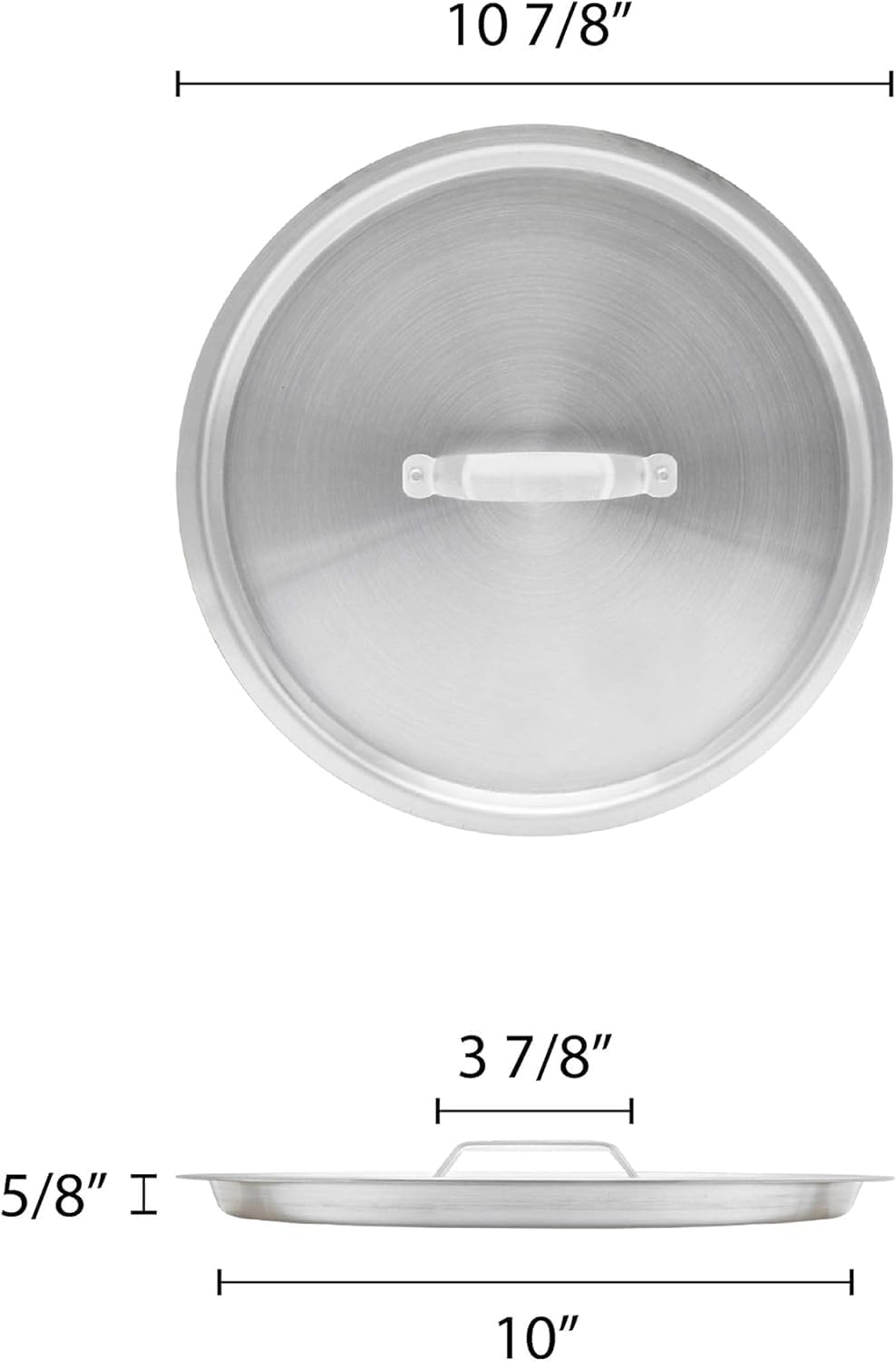 Aluminum 3.5mm Thickness Sauté Pan and Aluminum Cover - Cooking Pan Chef Cooking Pan Frying Pan Skillet for Home and Restaurant Cookware NSF Certified Dishwasher Safe