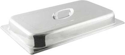 8 Qt. Full Size Stainless Steel Dome/Chafer Cover with Handle- Chafers and Buffet Warmer Cover for Catering Event Party Holiday Buffet Weddings Catering