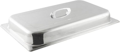 8 Qt. Full Size Stainless Steel Dome/Chafer Cover with Handle- Chafers and Buffet Warmer Cover for Catering Event Party Holiday Buffet Weddings Catering
