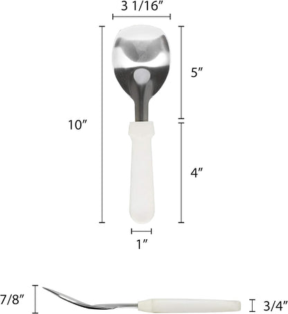 Ice Cream Spade Stainless Steel Blade Plastic Handle- Ice Cream Scooper Heavy Duty Ice Cream Spade Great for Spooning Frozen Hard Gelato Sorbet Cookie Dough