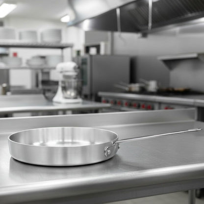 Aluminum 3.5mm Thickness Sauté Pan and Aluminum Cover - Cooking Pan Chef Cooking Pan Frying Pan Skillet for Home and Restaurant Cookware NSF Certified Dishwasher Safe