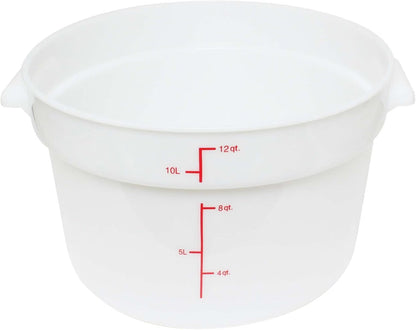 Round Food Storage Container Polypropylene - Commercial Food Storage Containers Meal Prep Containers Reusable Food Containers for Pantry Kitchen Storage Organization