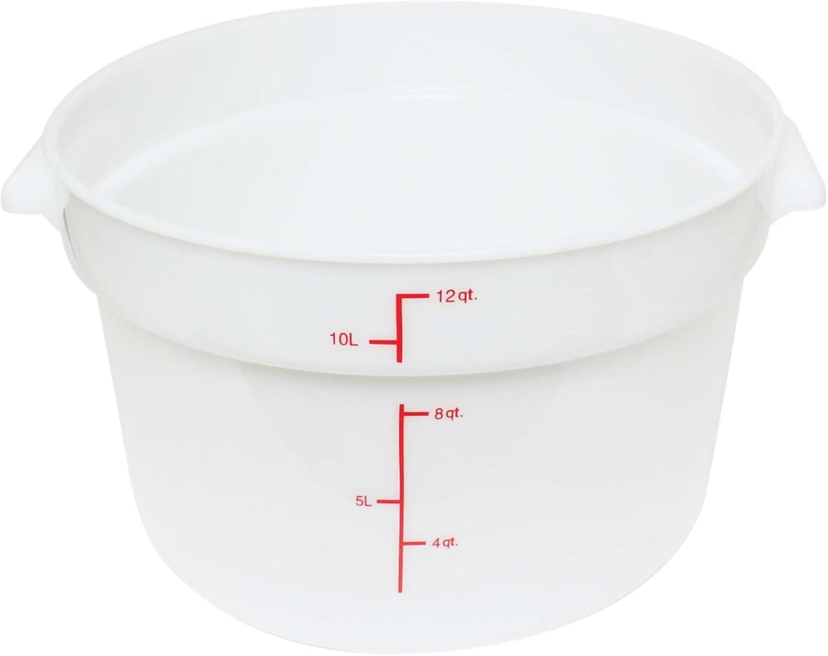Round Food Storage Container Polypropylene - Commercial Food Storage Containers Meal Prep Containers Reusable Food Containers for Pantry Kitchen Storage Organization