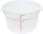Round Food Storage Container Polypropylene - Commercial Food Storage Containers Meal Prep Containers Reusable Food Containers for Pantry Kitchen Storage Organization