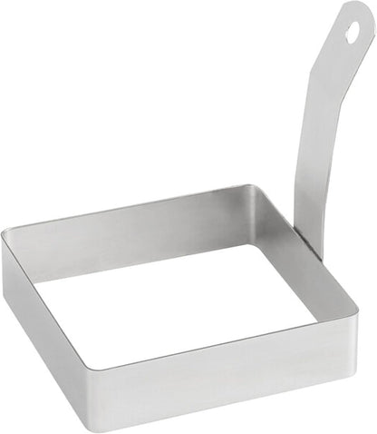 4”x 4” Stainless Steel Square Egg Ring- Ring Mold Shaper Egg Cooking Rings Pancake Mold Frying Eggs and Omelet Egg English Muffins Pancake Cooking Griddle