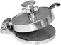 4-1/2" Heavy Duty Adjustable Hamburger Press Aluminum- Adjustable from 1/8" to 3/8" Hamburger Press Patty Maker Meat Beef Cheese Veggie Burger Maker for Grill Griddle BBQ Barbecue
