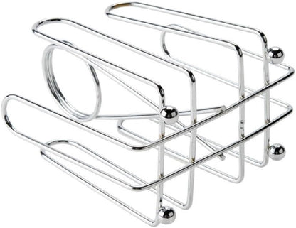 Sugar Packet Holder Chrome Plated Set of 2- Metal Sweetener Container Coffee Accessories Sugar Caddy Holder for Restaurant Home Sugar Tea Bag Basket