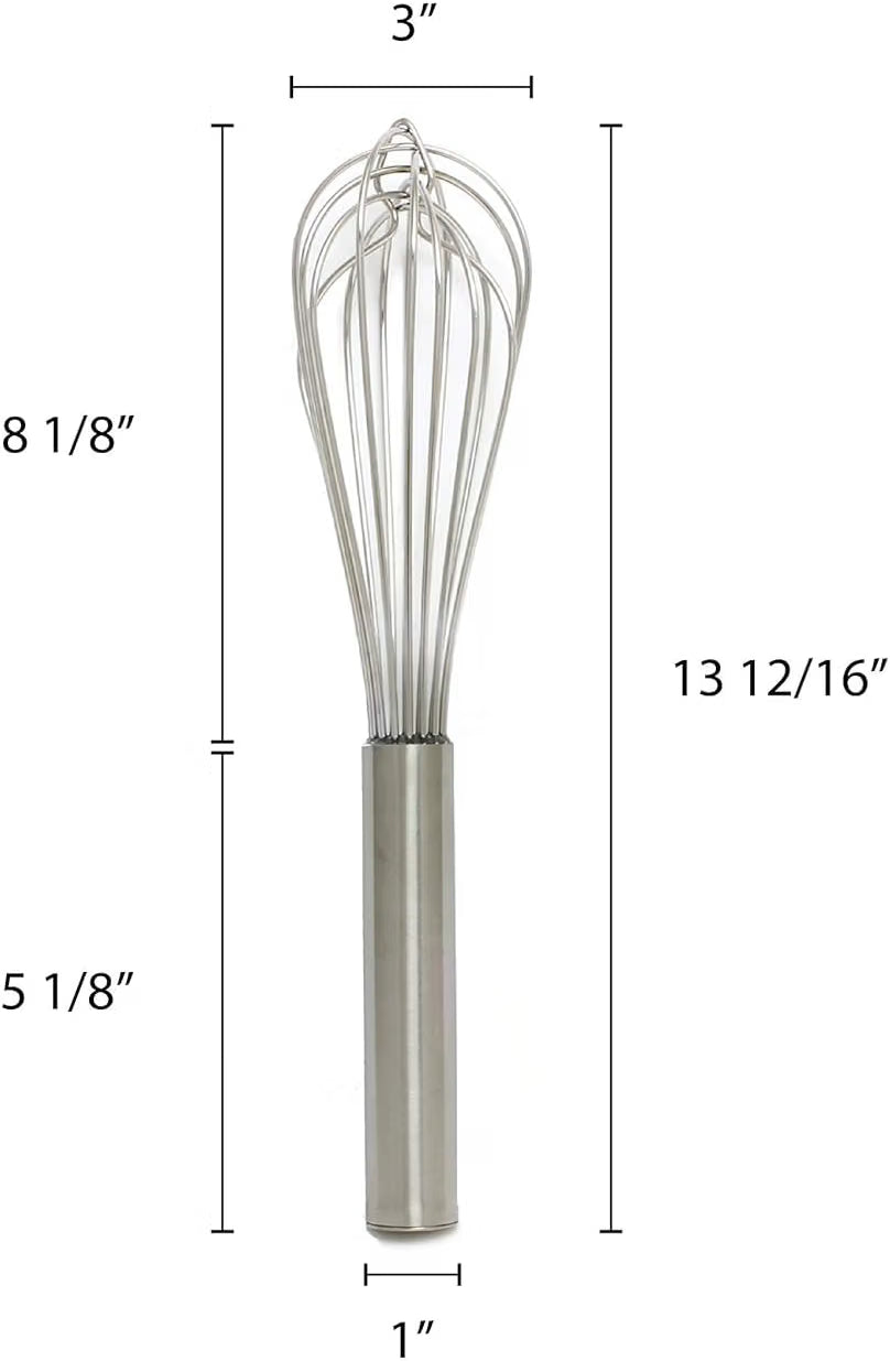 Stainless Steel Whip/Whisk - Kitchen Wire Whisk Kitchen Whisk Balloon for Whisking Beating Blending Ingredients and Mixing Sauces Whisk for Cooking