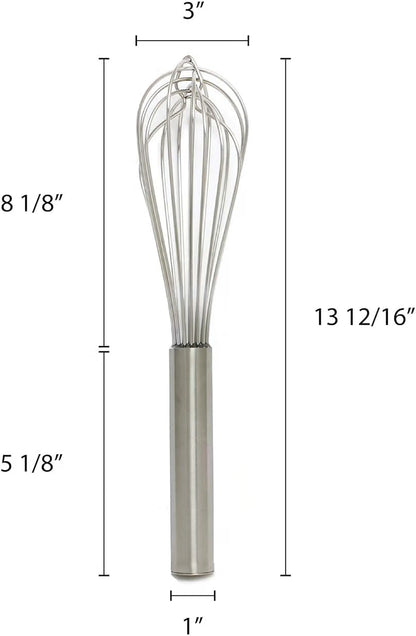 Stainless Steel Whip/Whisk - Kitchen Wire Whisk Kitchen Whisk Balloon for Whisking Beating Blending Ingredients and Mixing Sauces Whisk for Cooking
