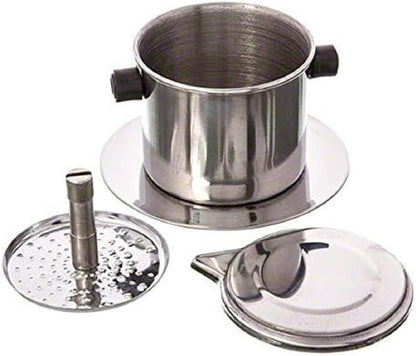 Stainless Steel Single Cup Coffee Brewer Infuser Filter- Vietnamese Coffee Maker Coffee Dripper Coffee Maker Home Kitchen Restaurants