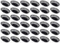 10-3/4" Oblong Fast Food Basket Plastic Set of 12- Fry Fast Food Reusable Foodservice Restaurant Diner Tray Plates Restaurant Deli Serving Chicken Burgers Sandwiches & Fries