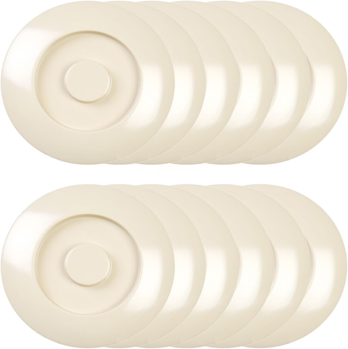 8-1/4” Tortilla Server with Lid Melamine Set of 12 - Tortilla/Pancake Keeper Food Container Perfect for Keeping Tortillas Pancakes and Waffles Warm Dishwasher Safe