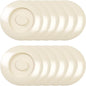 8-1/4” Deep Divided Server Lid Only Melamine Set of 12- Dishwasher Safe Break-Resistant Serving Platter Serving Plates Portion Plates for Dinner Home Kitchen Restaurants