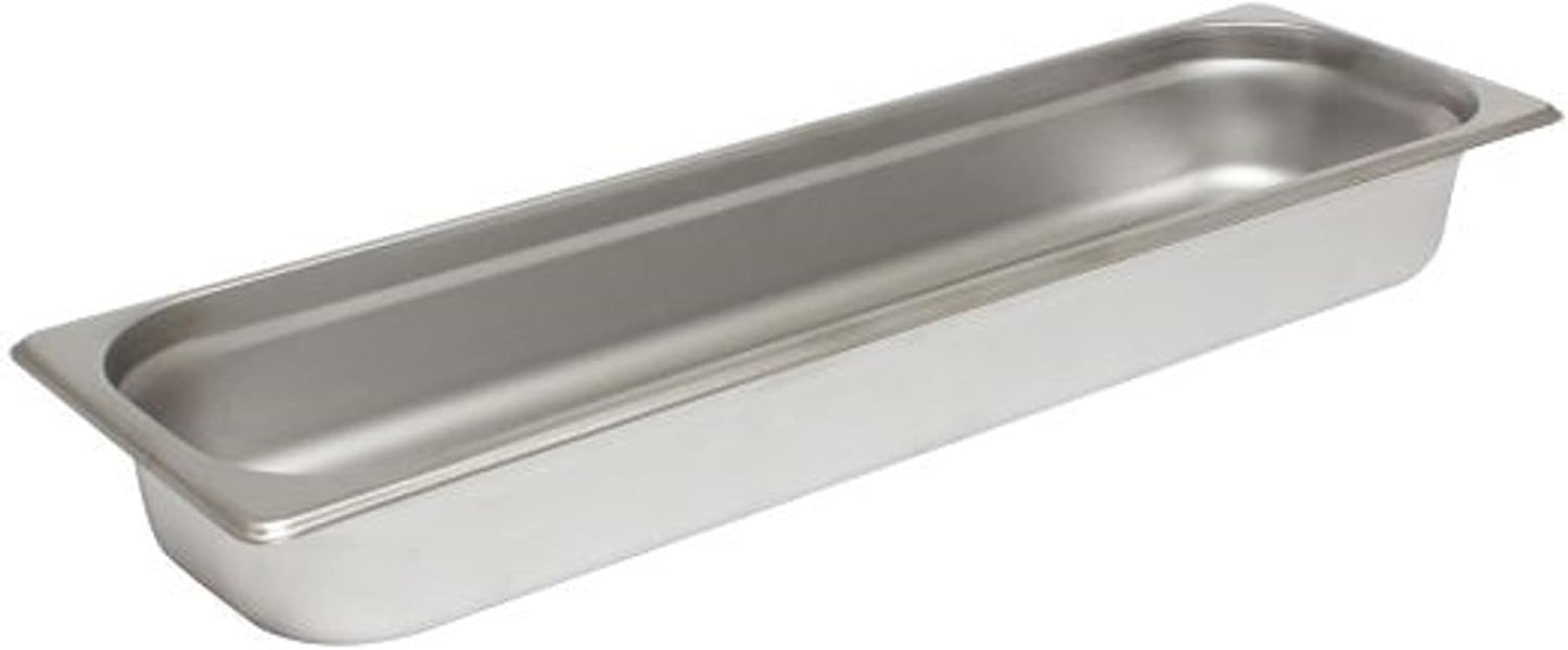 Deep Stainless Steel Anti-Jamming Steam Pan 24 Gauge- Chafing Steam Table Pans Catering Food Storage Metal Pan Hotel Pan for Restaurant Events Catering Use