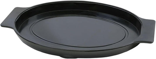 13-4/5" x 8-4/9" Oval Bakelite Underliner fits 11-5/8" x 8" Stainless Steel Sizzling Platter - Rectangular Sizzle Platter Underliner Base Restaurant Home Kitchen