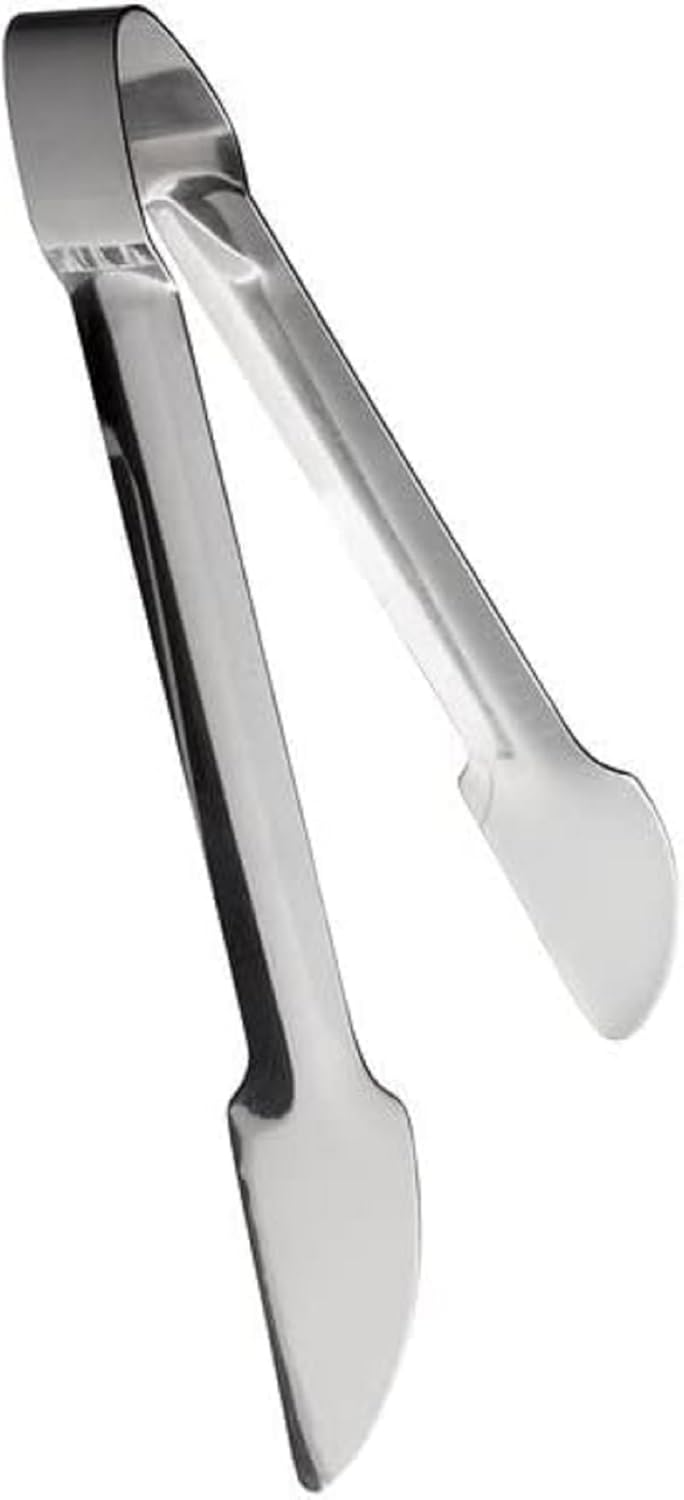 Hamburger Tong Stainless Steel- Heavy Duty Flipping Tongs Multifunctional Stainless Steel Food Tongs for Beefsteak Bread Hamburger BBQ Meats Pizza Pies Bread Fish