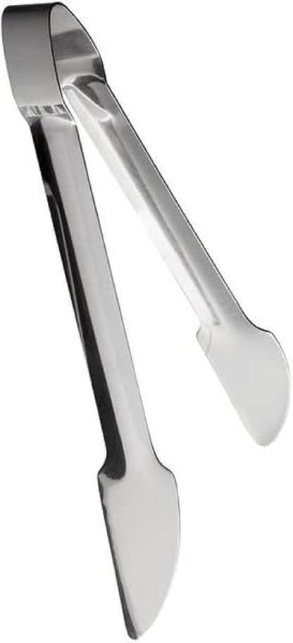 Hamburger Tong Stainless Steel- Heavy Duty Flipping Tongs Multifunctional Stainless Steel Food Tongs for Beefsteak Bread Hamburger BBQ Meats Pizza Pies Bread Fish
